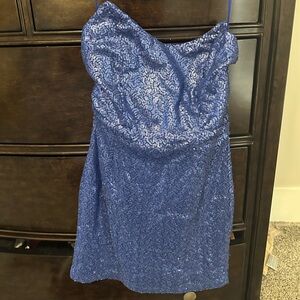 Showpo Blue Mini Dress
